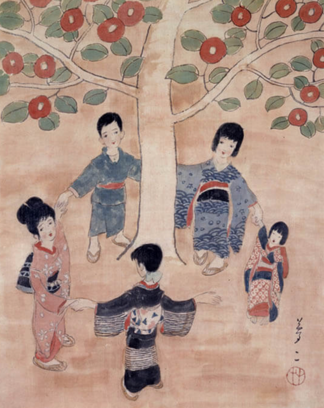 竹久夢二 童子 夢二郷土美術館
