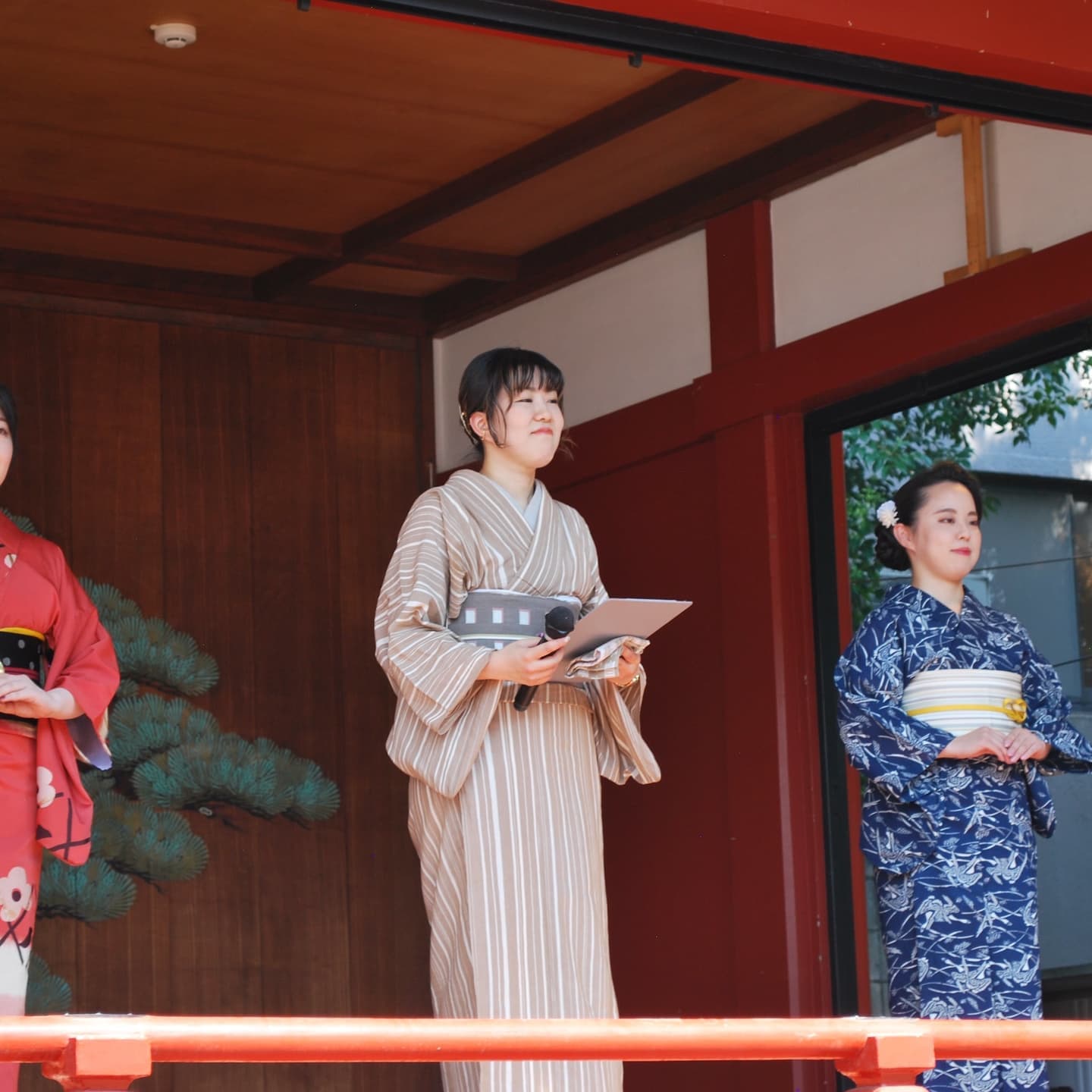 竹久夢二生誕140年　織田きもの専門学校　ゆかたショー