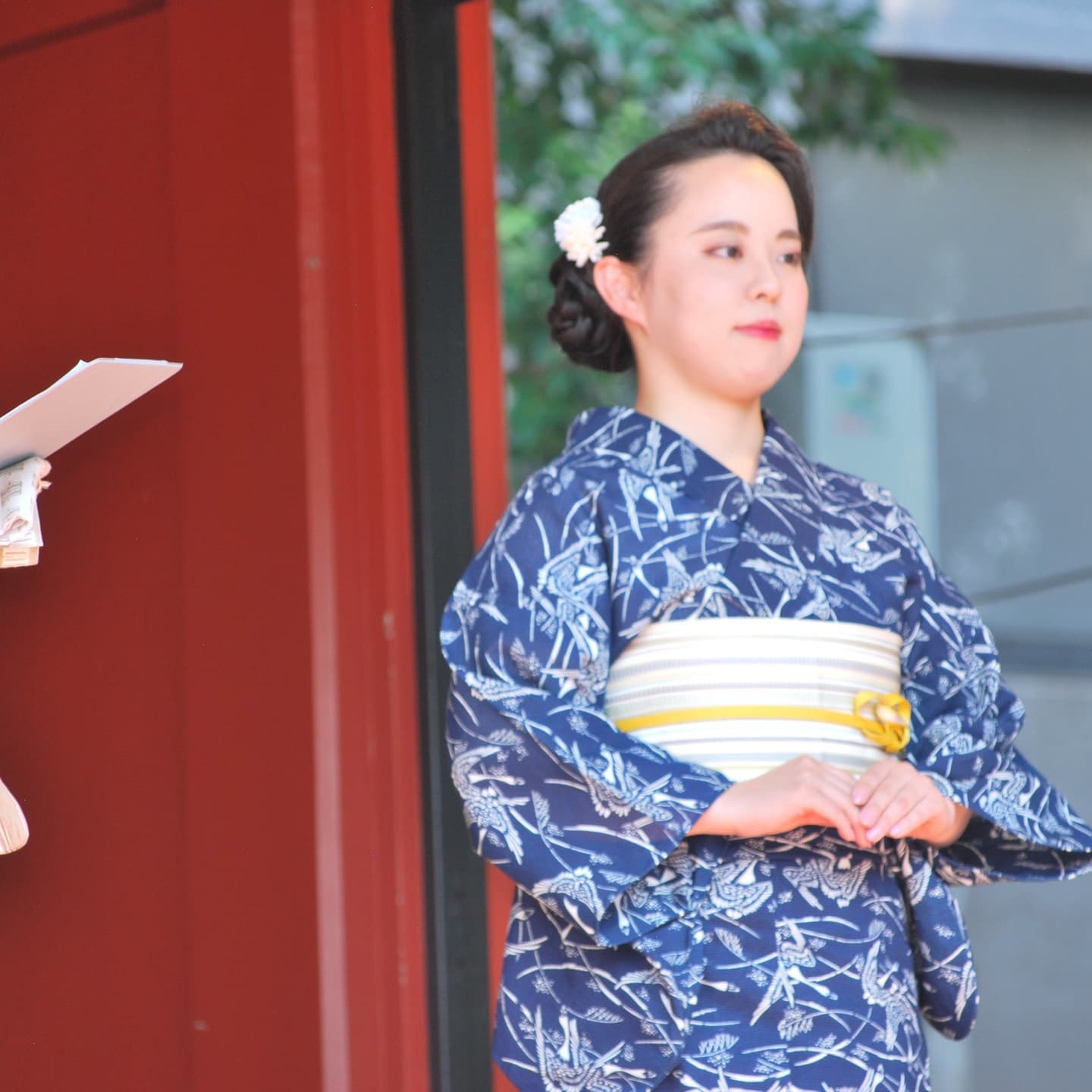 竹久夢二生誕140年　織田きもの専門学校　ゆかたショー